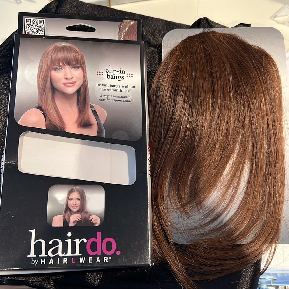 hairdo Clip-In Bangs - Brown Instant Fringe by